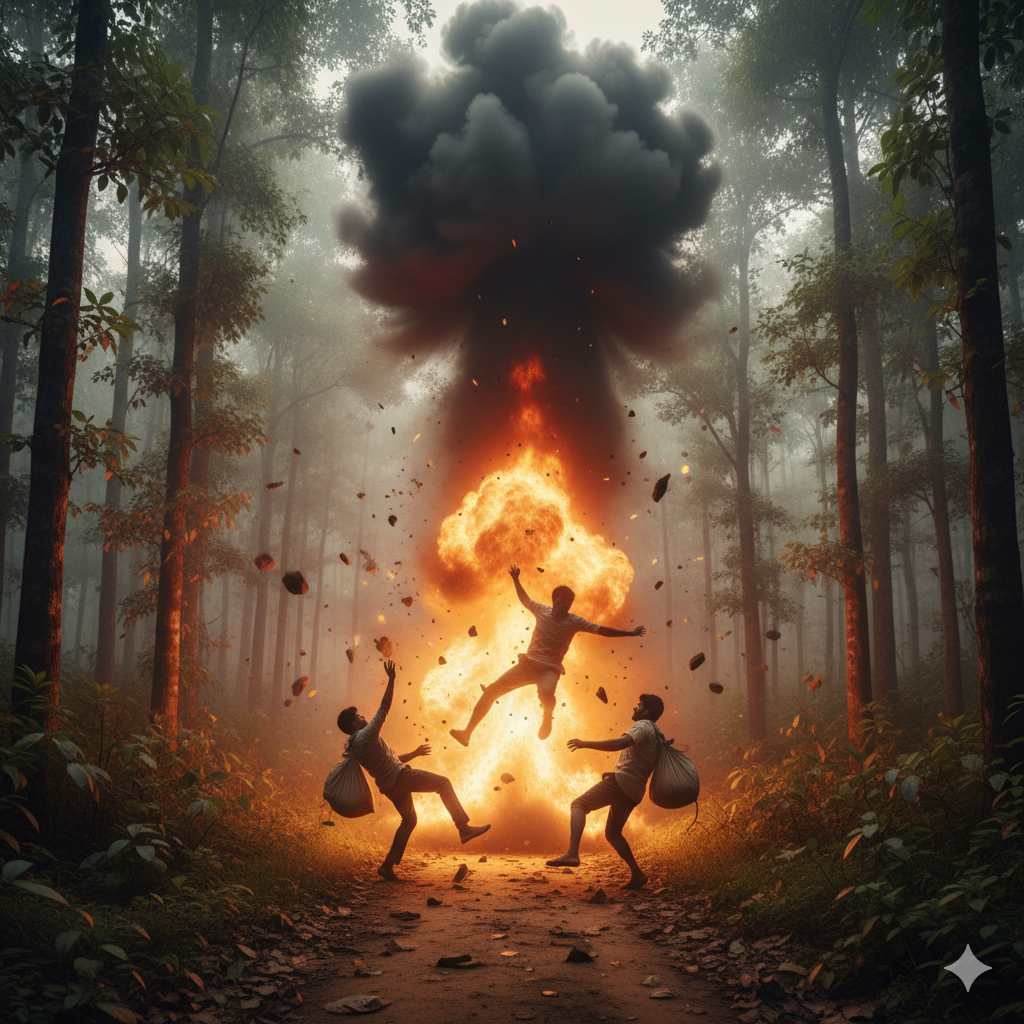 Chaibasa IED Blast: Saranda Forest में फूल तोड़ने गए दो ग्रामीण घायल, इलाके में दहशत